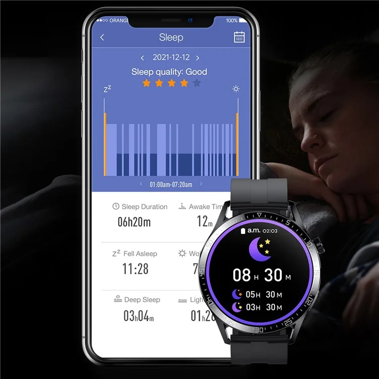 Soporte de Brazalete Inteligente H40 1.28 Pulgadas HD Bluetooth Calling Health Watch Con Frecuencia Cardíaca, Presión Arterial, Monitoreo de Oxígeno en Sangre - Cuero Marrón