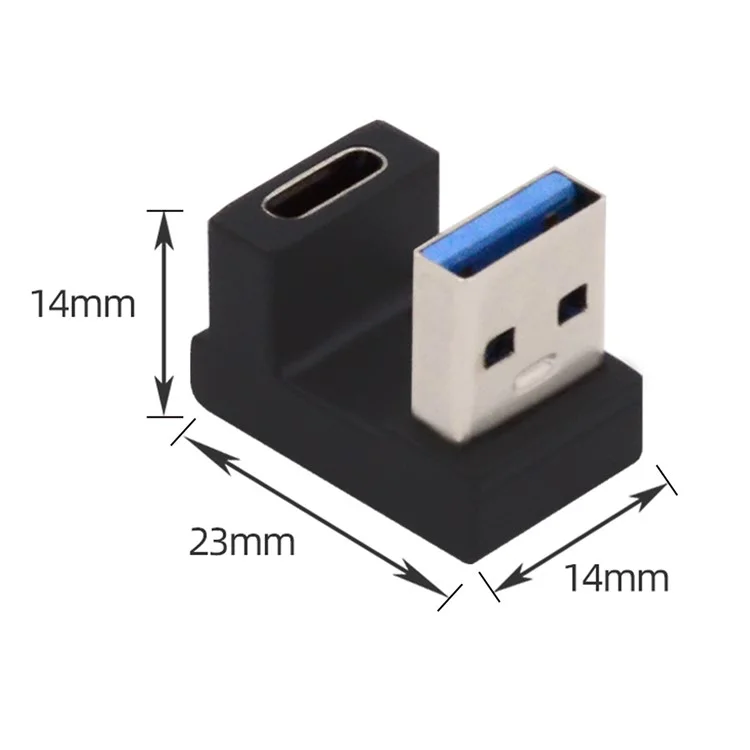UC-067-OS Type-C Weiblich auf USB-A Männlich 10Gbps Datentransfer-Adapter USB 3.0 U-förmiger Anschluss