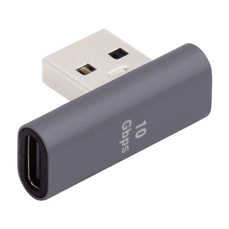 UC-067-LP Typ-C Weiblich 90 Grad nach links gewinkelt zu USB 3.0 Typ-A Männlich Datenstecker-Adapter für Laptop Desktop-PC