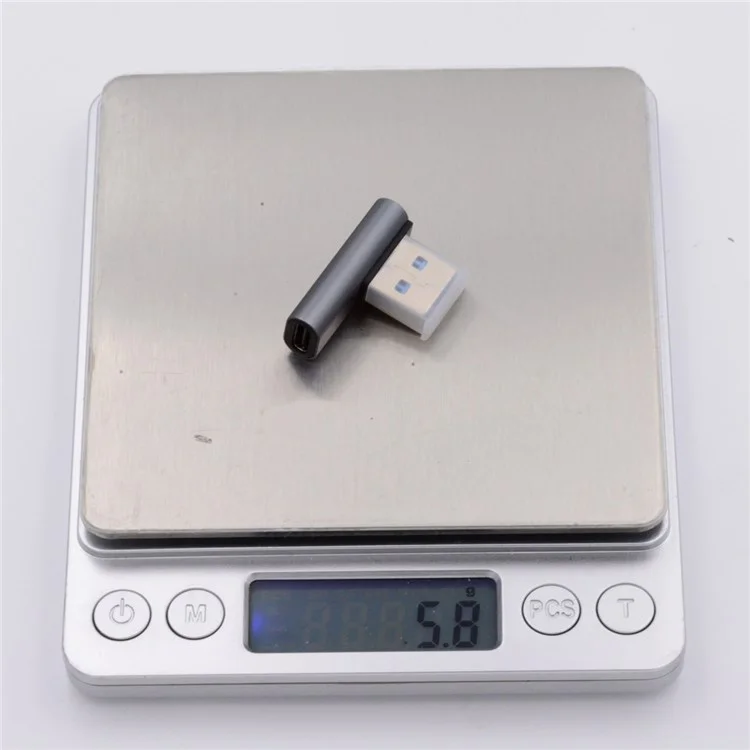 UC-067-LP Typ-C Weiblich 90 Grad nach links gewinkelt zu USB 3.0 Typ-A Männlich Datenstecker-Adapter für Laptop Desktop-PC