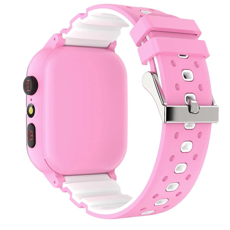 D02T 1,44 Pouces HD Tactile Smart Watch Smart Avec 26 Mini-jeux Bracelet Électrique de Sangle de Silicone Pour Les Enfants - Rose