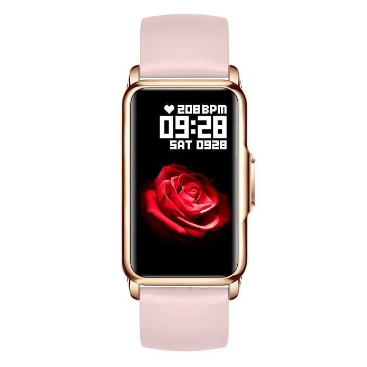 H80 1.47 inch Smart Watch Multi-Sport Mode Fitness Bracelet IP67 Waterproof Health Watch with Sleep Monitoring - Gold / Pink