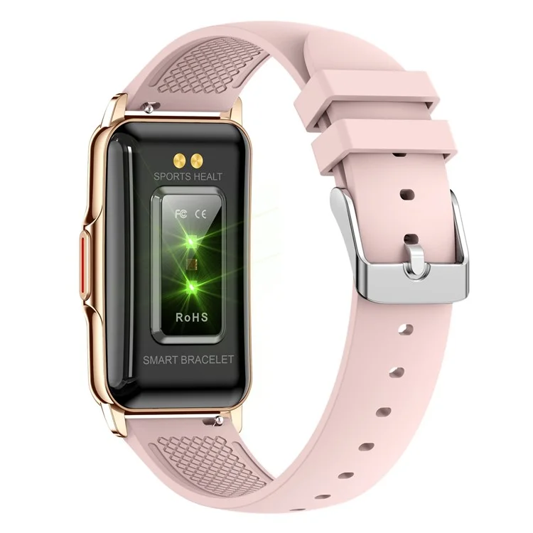 H80 1.47 inch Smart Watch Multi-Sport Mode Fitness Bracelet IP67 Waterproof Health Watch with Sleep Monitoring - Gold / Pink