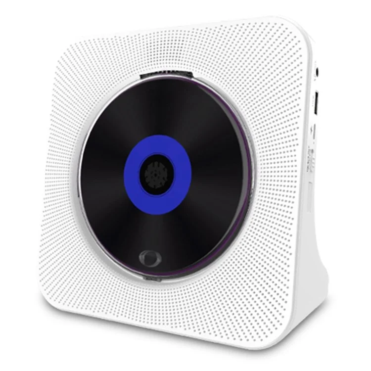 KECAG KC-806C Lecteur CD domestique avec fonction de répétition Lecteur Bluetooth avec affichage LED prenant en charge CD, CDR, CD-RW, MP3-CD, WMA-CD (non compatible TV) - Blanc / Prise EU