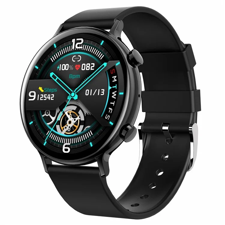 GW33S 1.28 Pulgadas Smart Watch IP67 Pulsera de Fitness Impermeable Matrimonio de Salud Multifuncional Con Frecuencia Cardíaca Monitoreo de Oxígeno Sanguíneo - Negro