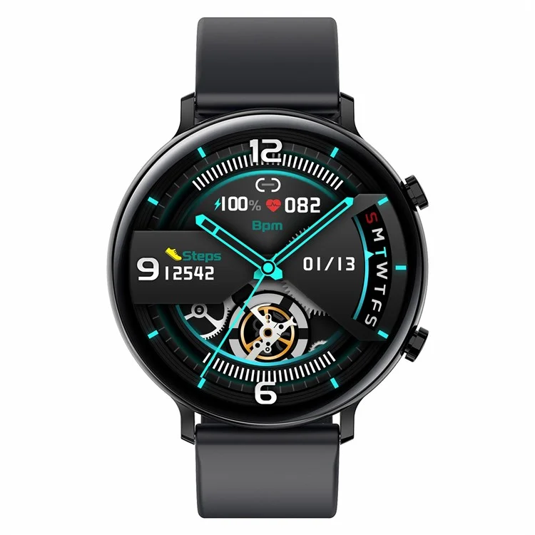 GW33S 1.28 Pulgadas Smart Watch IP67 Pulsera de Fitness Impermeable Matrimonio de Salud Multifuncional Con Frecuencia Cardíaca Monitoreo de Oxígeno Sanguíneo - Negro