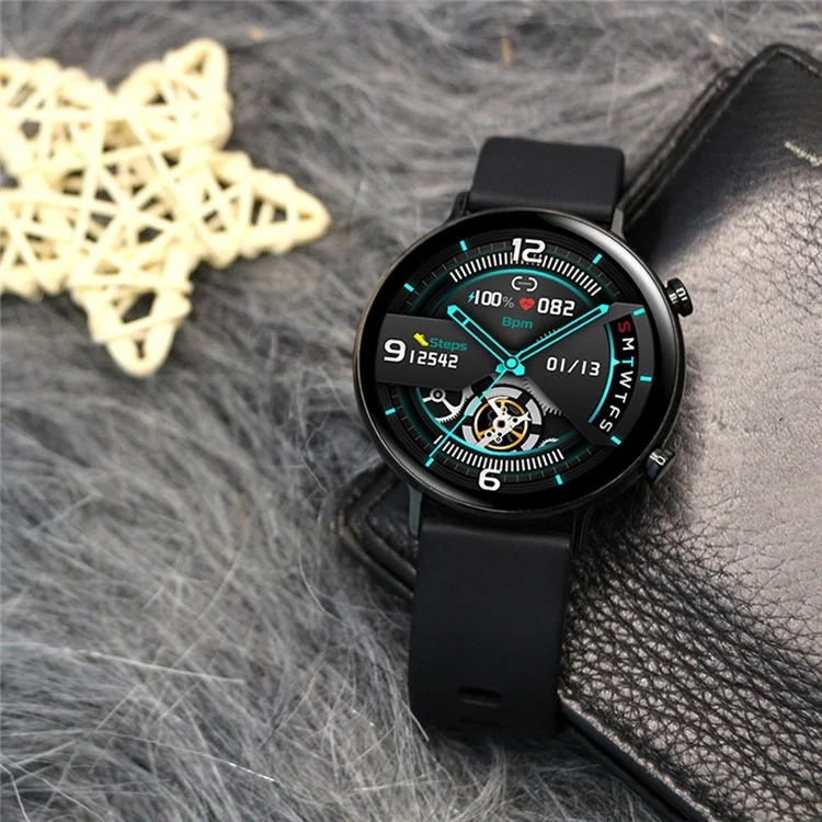 GW33S 1.28 Pulgadas Smart Watch IP67 Pulsera de Fitness Impermeable Matrimonio de Salud Multifuncional Con Frecuencia Cardíaca Monitoreo de Oxígeno Sanguíneo - Negro