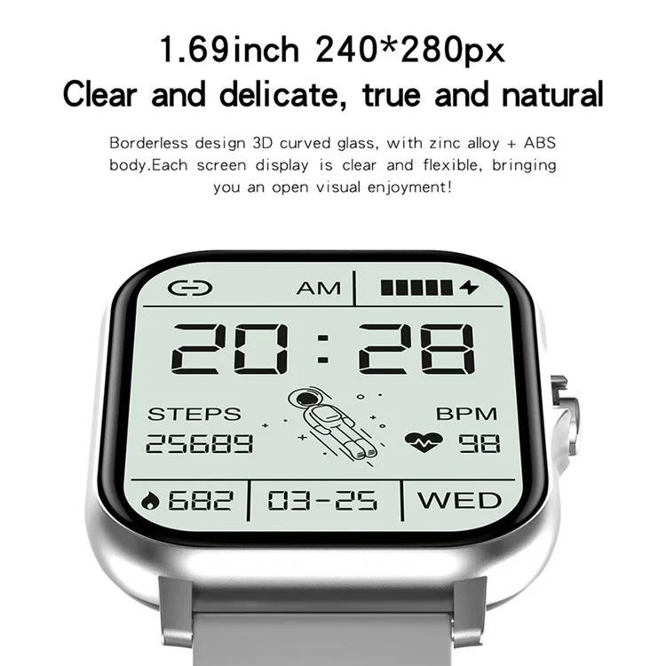 GT20 Smart Watch 1,69 Дюйма с Высоким Определением - Розовый