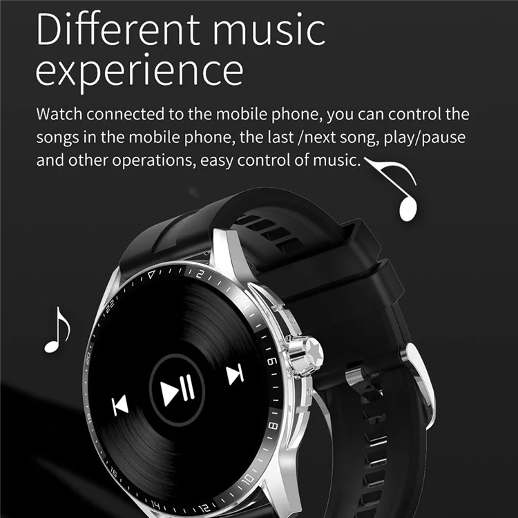 GT4 Pro 1.47" Smart Watch HD Bluetooth-compatible Calling Waterproof Sports Bracelet Support Heart Rate Blood Oxygen Monitoring - Black