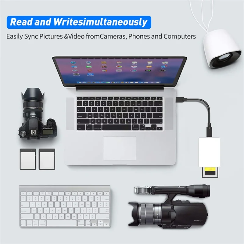 CFexpress Type B Card Reader USB3.1 Gen 2 10Gbps High Speed Aluminum Alloy Card Reader