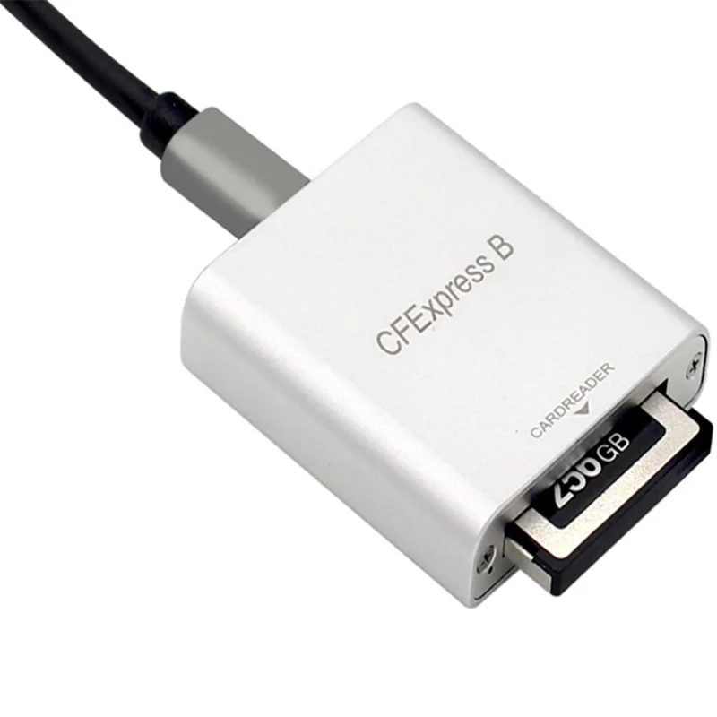CFexpress Type B Card Reader USB3.1 Gen 2 10Gbps High Speed Aluminum Alloy Card Reader