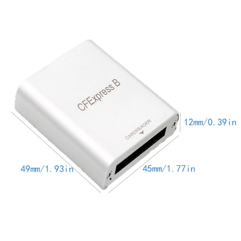 CFexpress Type B Card Reader USB3.1 Gen 2 10Gbps High Speed Aluminum Alloy Card Reader
