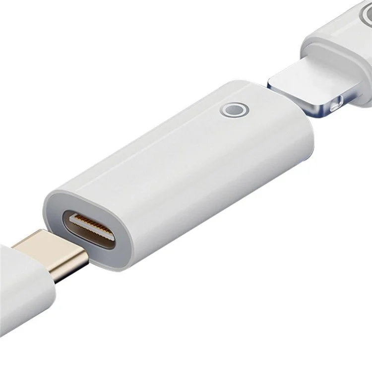 Адаптер-конвертер USB-C Type-C Female в 8-контактный Female Stylus Pen для зарядки Apple Pencil