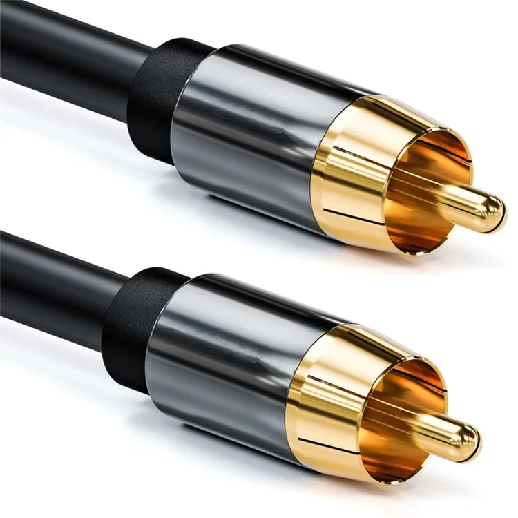 3 Meters Digital Audio Cable RCA Coaxial 75 Ohm SPDIF Stereo AUX Cord for Sound Amplifier, Speaker