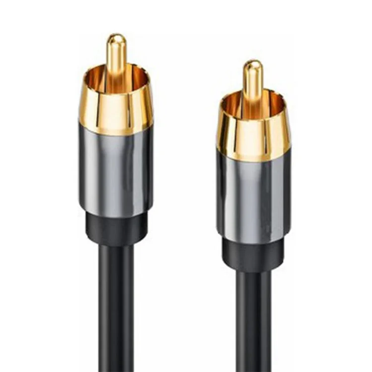3 Meters Digital Audio Cable RCA Coaxial 75 Ohm SPDIF Stereo AUX Cord for Sound Amplifier, Speaker