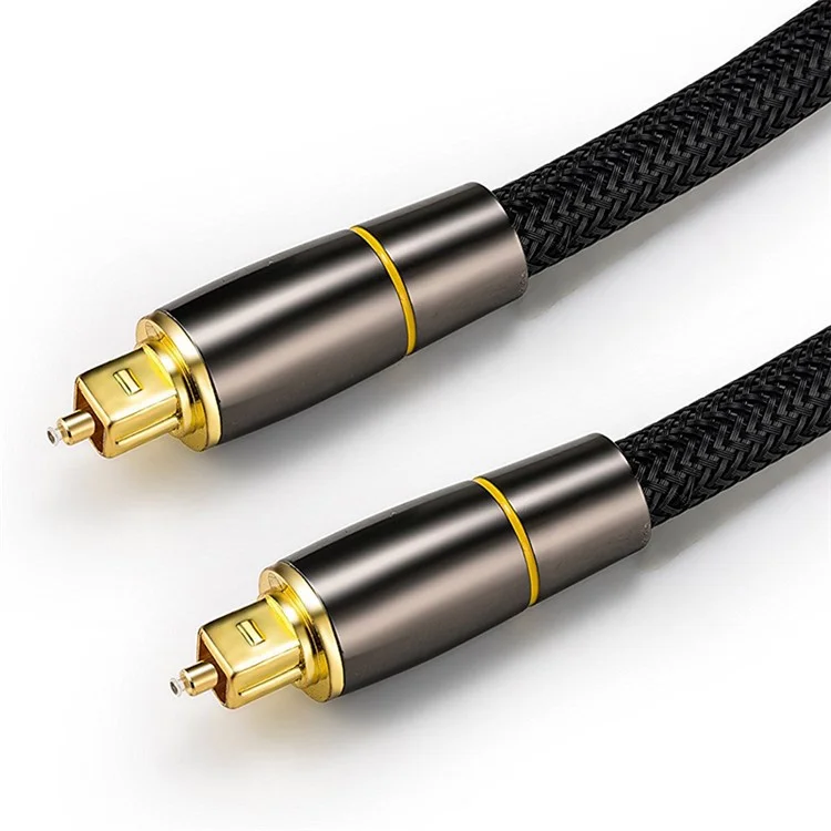 5m Toslink Cable Digital Optical Audio Wire with 24K Gold-plated Connector for TV / DVD / Blu-ray Player / Game Console (Yellow Ring)