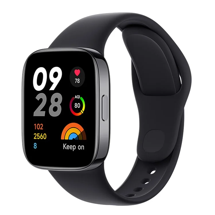 XIAOMI Redmi Watch 3 AMOLED Screen 1.75" Bluetooth Call Smart Watch 5ATM Waterproof Fitness Bracelet - Black