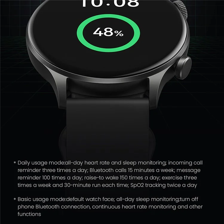 Haylou RT3 LS16 Smart Watch Waterproof Bluetooth Calls 1.43 '' HD Screen Health Status Sports Tracker Monitor Smart Wristband - Bianca