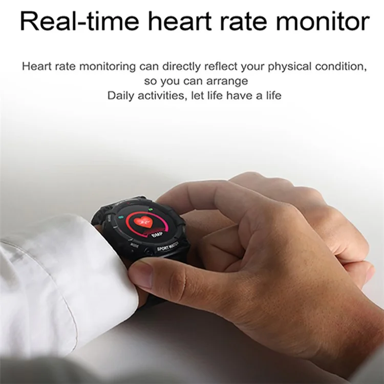 FD68S / Y56 1.3-дюймовые круглые экраны Bluetooth Smart Watch Водонепроницаемые Мониторинг частоты сердечных сокращений Здоровье Спортивные Смарт-браслеты - Черные