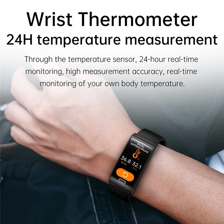 E600 1,47-Zoll-HD-Smartwatch mit Blutglukose-/Sauerstoff-/Druck-Herzfrequenzüberwachung, wasserdicht, Sportarmband mit Silikonarmband - Blau