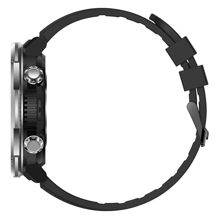 Bracelet connecté intelligent T30 HD de 1,6 pouces Bluetooth Appel Montre IP68 Étanche Montre de sport avec surveillance du rythme cardiaque, de l'oxygène sanguin - Noir