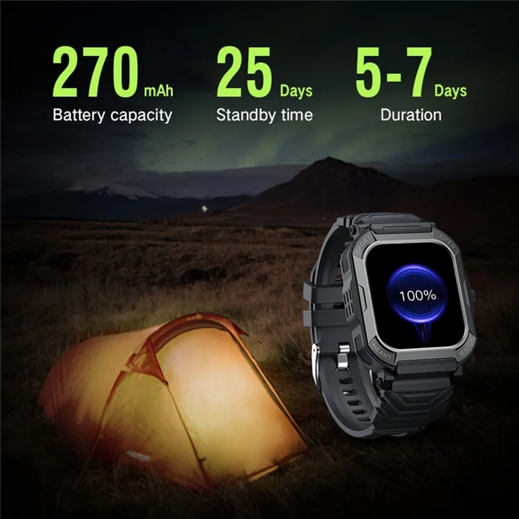 H30 Reloj inteligente de llamada Bluetooth Multi-Deporte Oxígeno en sangre, Monitor del sueño Pantalla de 1,91 pulgadas Pulsera con podómetro - Negro