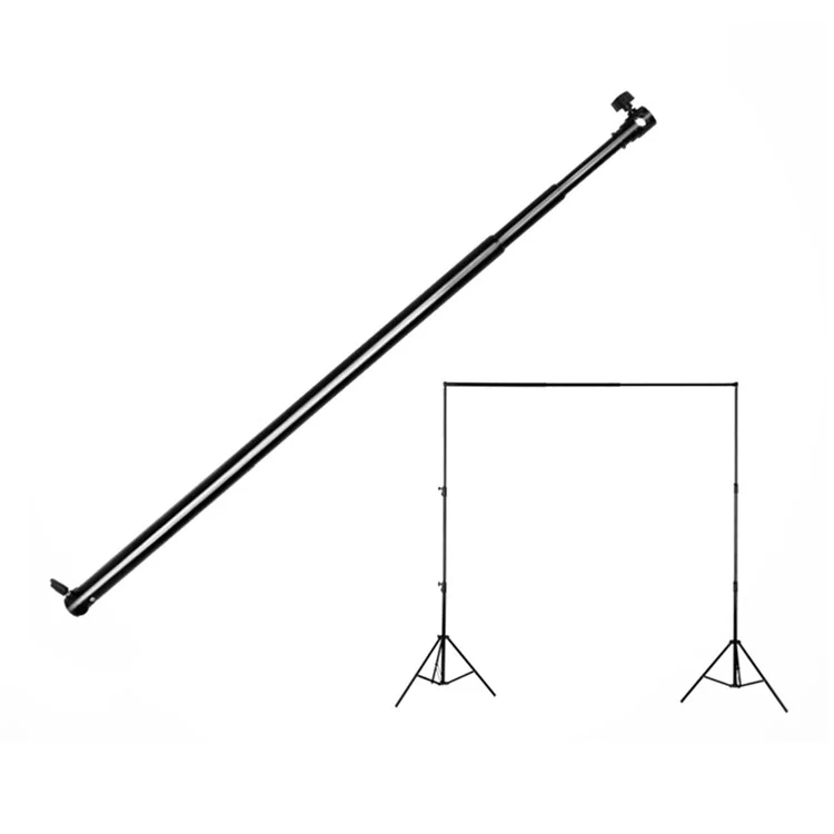 Barre de support de fond de photographie pliable en alliage d'aluminium de 2 m