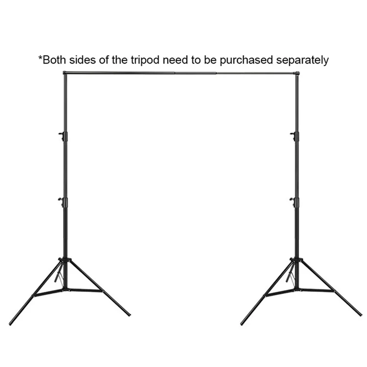 Barre de support de fond de photographie pliable en alliage d'aluminium de 2 m