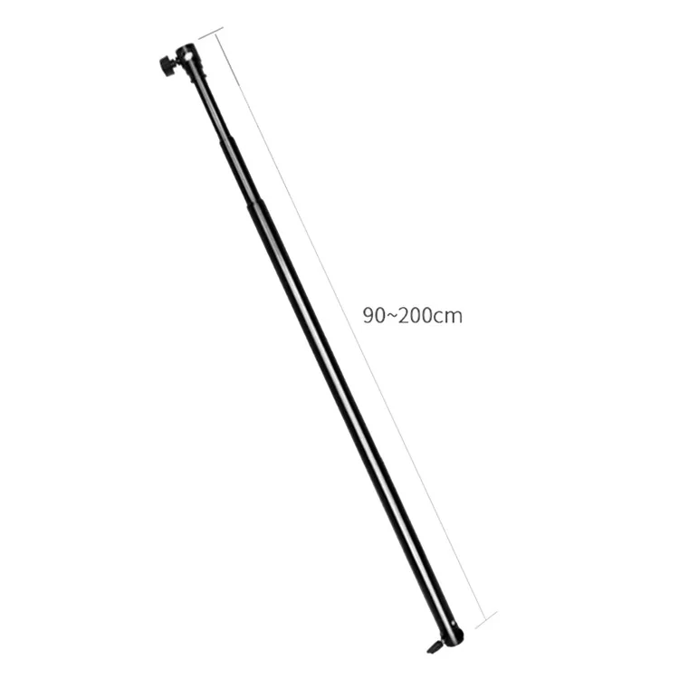 Barre de support de fond de photographie pliable en alliage d'aluminium de 2 m