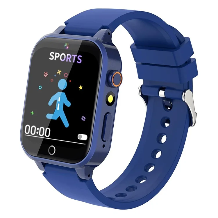 X33 Kids Camera Pedometer Music Game Smart Watch Student Smart Bracelet with Built-in 26 Puzzle Games - Blue