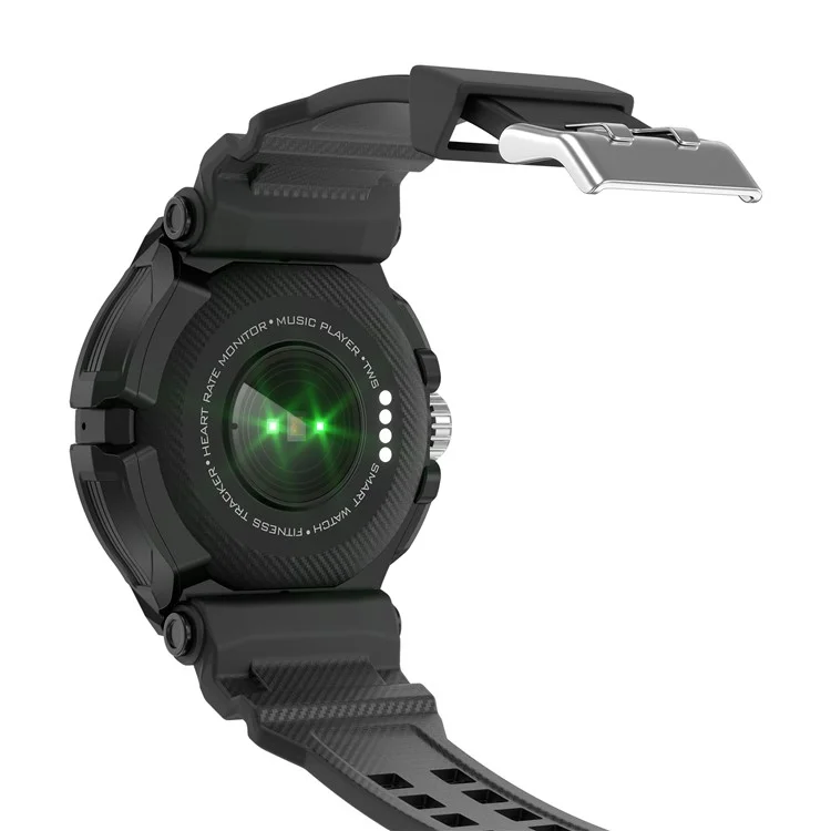 GT100 1.43" Tela AMOLED Smartwatch com Fone de Ouvido TWS, Monitoramento de Saúde, Pulseira Esportiva com Suporte para Chamadas Bluetooth e NFC - Preto