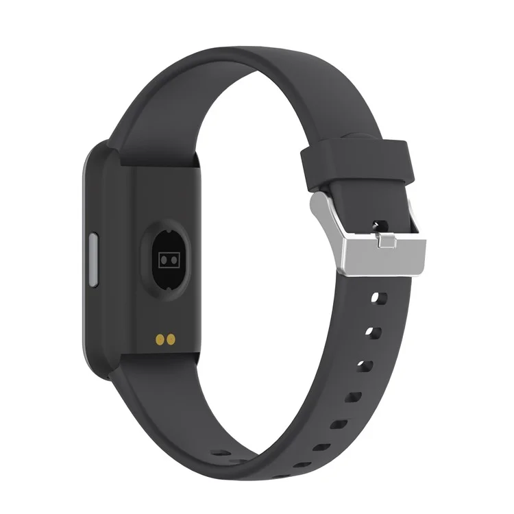 H98 HD 1,47 "touchscreen Smart Bracelet Water Resistant Health Monitoring Fitness Watch Mit TPU -gurt - Schwarz