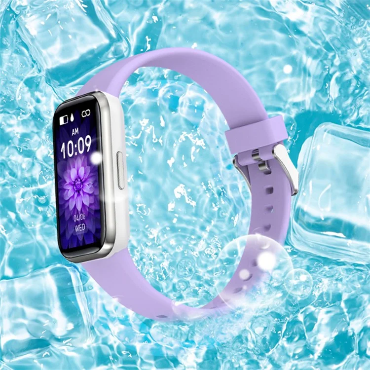 H98 HD 1,47 "touchscreen Smart Bracelet Water Resistant Health Monitoring Fitness Watch Mit TPU -gurt - Schwarz
