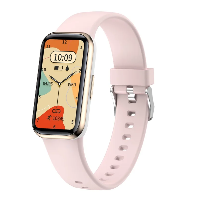 H98 HD 1,47 "bracelet à Écran Tactile Smart Bracelet Résistant à la Santé Affirmant de la Surveillance de la Santé Avec Sangle TPU - Rose