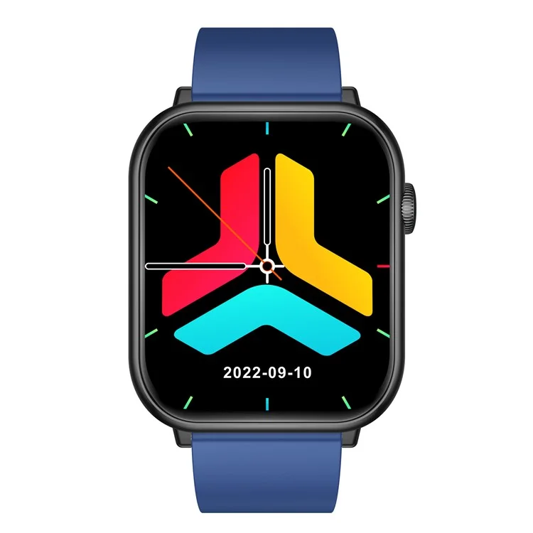 M2 1,96 Zoll HD -bildschirm Smart Watch Bluetooth Call Sports Armband Mit Temperaturherzfrequenzüberwachung - Blau