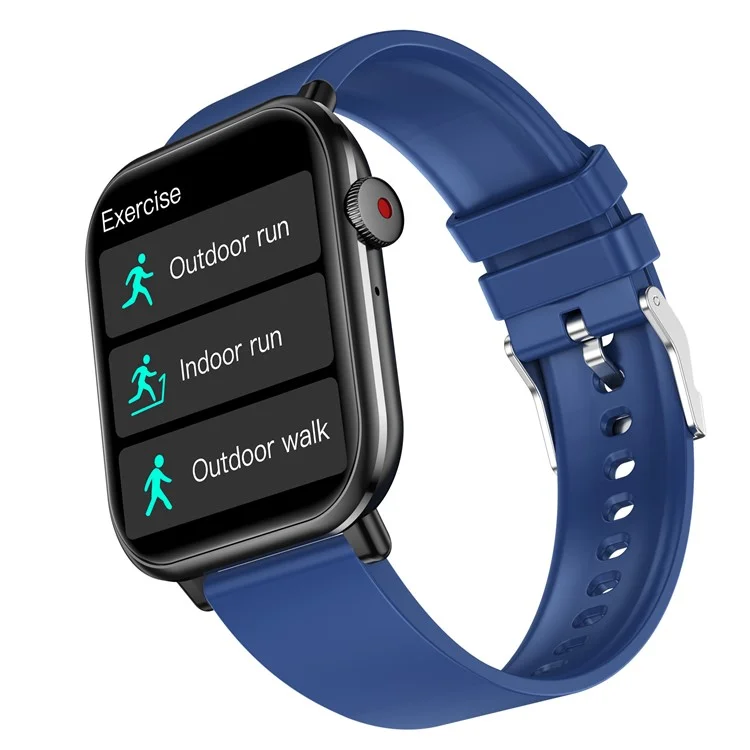 M2 1,96 Zoll HD -bildschirm Smart Watch Bluetooth Call Sports Armband Mit Temperaturherzfrequenzüberwachung - Blau