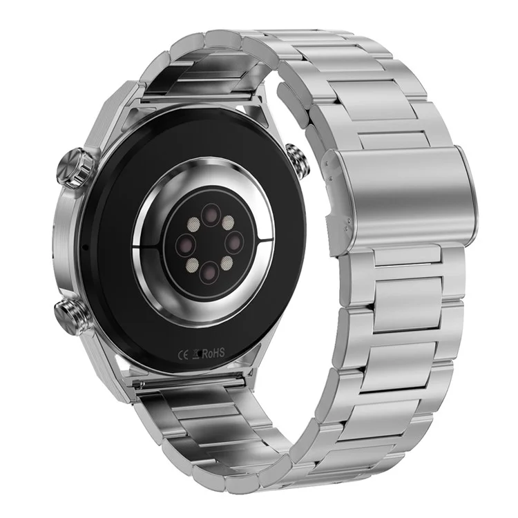 DT Ultra Mate Orologio Smart 1,5 pollici HD Bluetooth Chiamata GPS Tracker sportivo Bracciale con Monitoraggio della salute - Argento / Cinturino in acciaio 