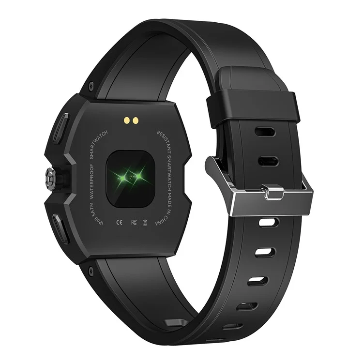 Rogbid Mille 1.91 "ips Bluetooth Smart Watch Anruf Antwort Watch Fitness Tracker Mit Herzfrequenzmessung, Blutsauerstoffverfolgung - Schwarz