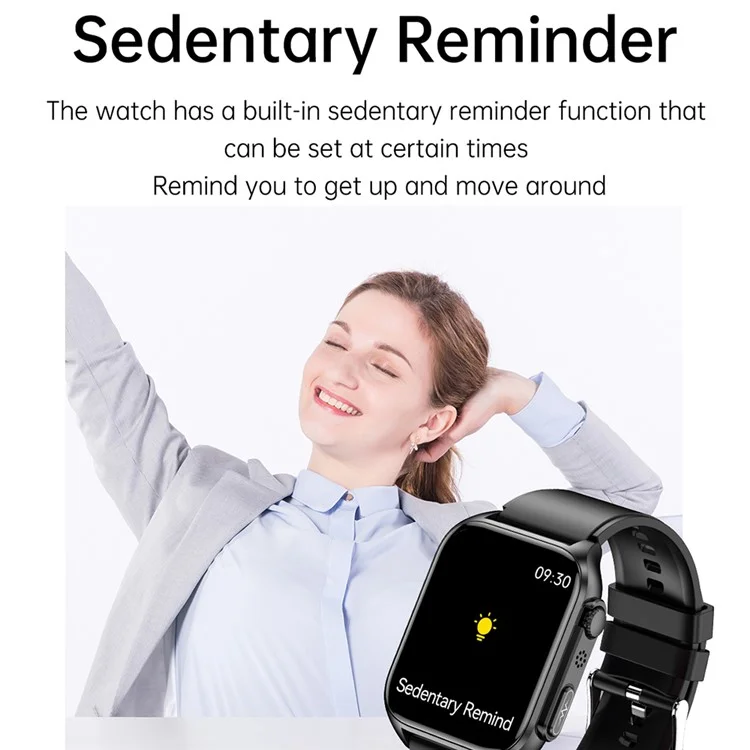 TK12 1.96" ECG + PPG Smart Watch Bluetooth-compatible Call Fitness Bracelet Support Multi-Exercise Mode - Blue / TPU Strap
