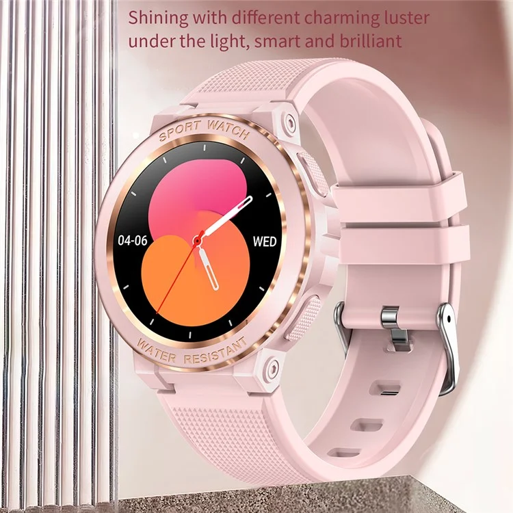 MK60 Bluetooth Call Smart Watch for Women 1.2" HD Screen Fitness Activity Tracker with Blood Pressure Heart Rate Monitor Health - Pink