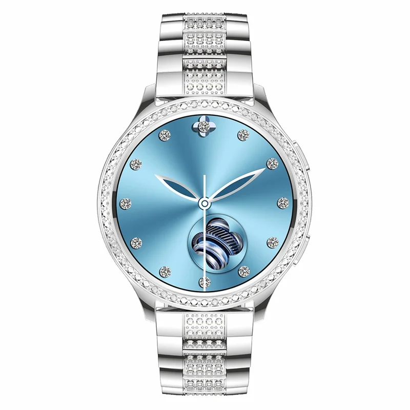 AK53 Steel Strap Women Menstrual Period Record Smart Watch Bluetooth Health Monitoring Sports Smart Bracelet - Silver