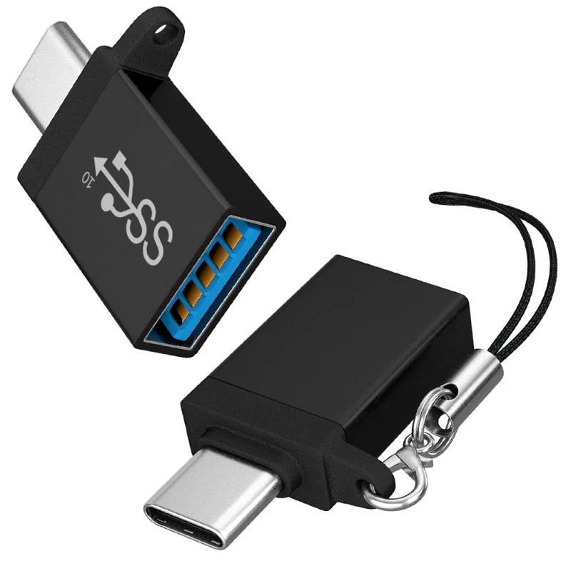 Type-C Male to USB 3.0 Female Adapter 5Gbps Datenübertragung Konverter für Laptop Computer - Schwarz