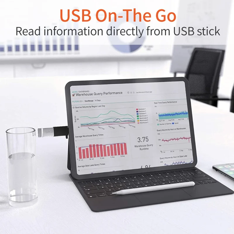 Type-C Male to USB 3.0 Female Adapter 5Gbps Datenübertragung Konverter für Laptop Computer - Schwarz