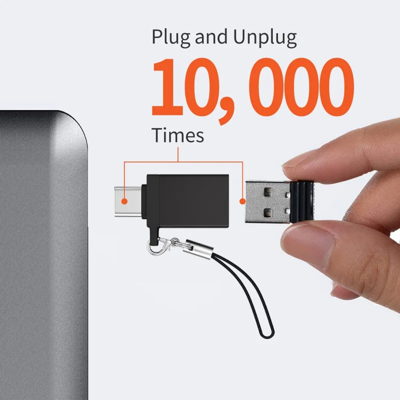 Type-C Male to USB 3.0 Female Adapter 5Gbps Datenübertragung Konverter für Laptop Computer - Schwarz