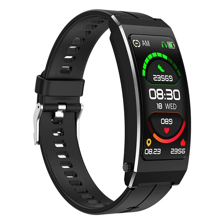 K13S 1,14 Zoll 2-in-1 Smart Armband mit Headset Wasserdicht Bluetooth-Anrufe Sportuhren - Schwarz