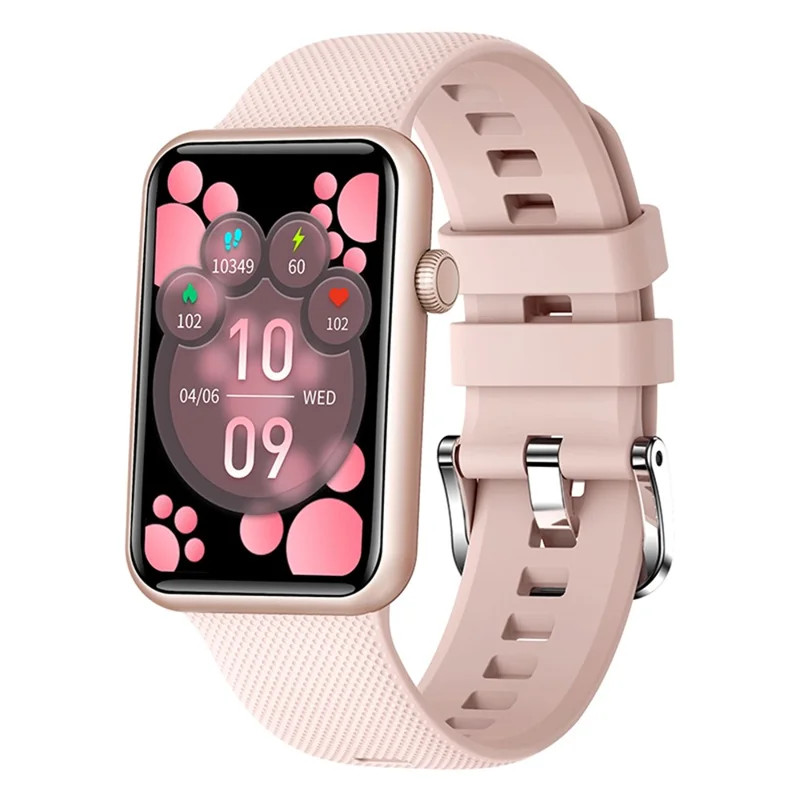 ЧасыHT5pro 1,57-дюймовый HD Full Touch Screen Smart Watch Aluminum Alloy Case Bluetooth Talking Electric Bracelet - Розовый