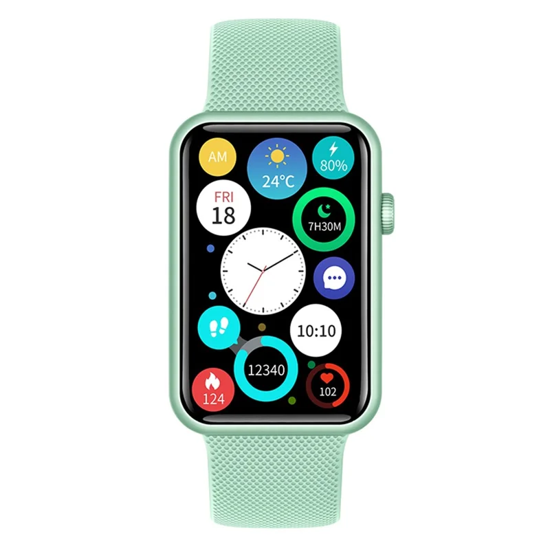 HT5pro 1.57" HD Pantalla Táctil Completa Reloj Inteligente Caja de Aleación de Aluminio Bluetooth Altavoz Eléctrico Pulsera - Verde