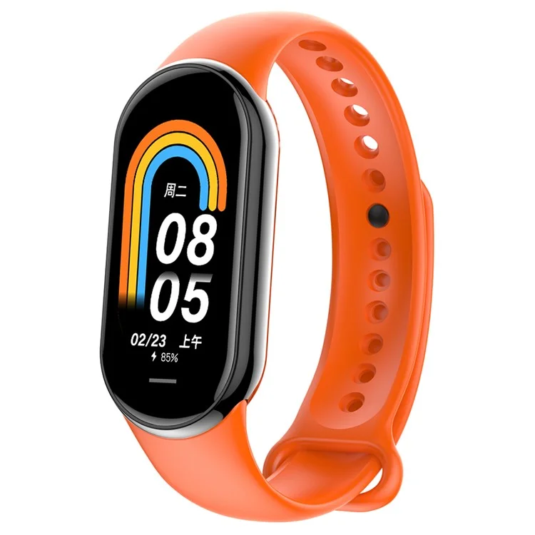 M8 1.14'' Smart Watch Fitness Activity Monitor Watch Heart Rate, Blood Pressure, Blood Sugar, Sleep Tracking - Orange