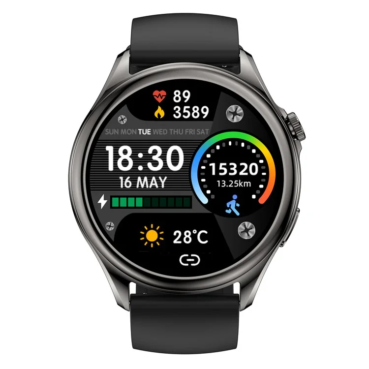 S59 de 1,39 Polegada Sports Sports Smart Watch Bluetooth Chamando a Pressão da Frequência Cardíaca Monitoramento de Pressão Smart Bracelet - Preto