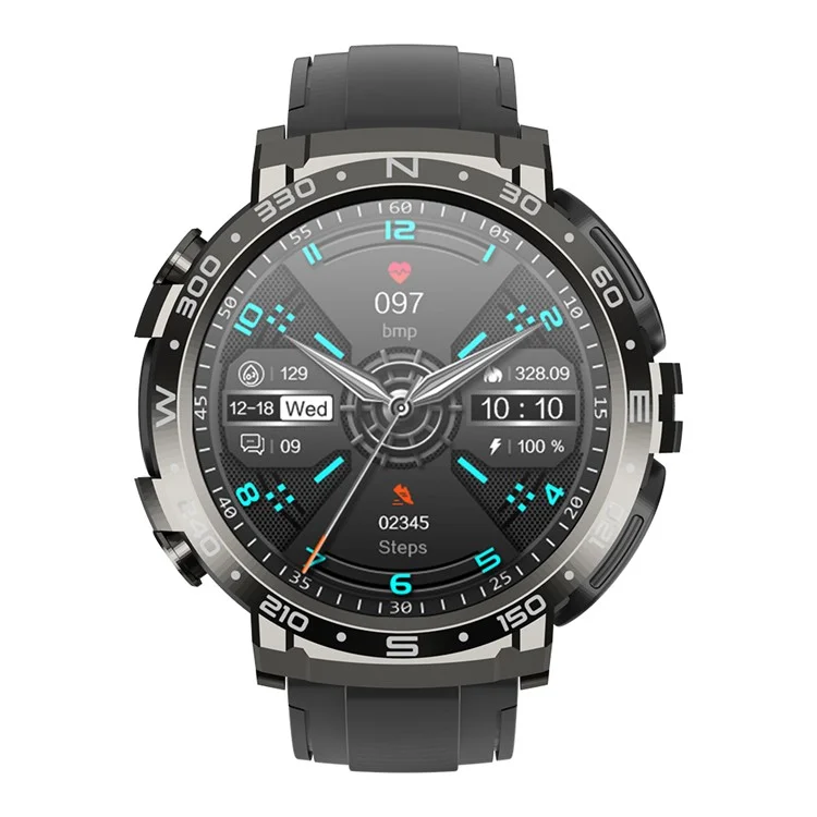 M68PLUS 3-em-1 Headset Smart Watch 1,52 polegadas Tela TFT HD Redonda Pulseira Esportiva Suporte Dupla Chamada, Música Local
